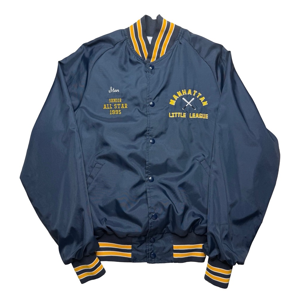 Vintage 90s Manhattan little league baseball jacket